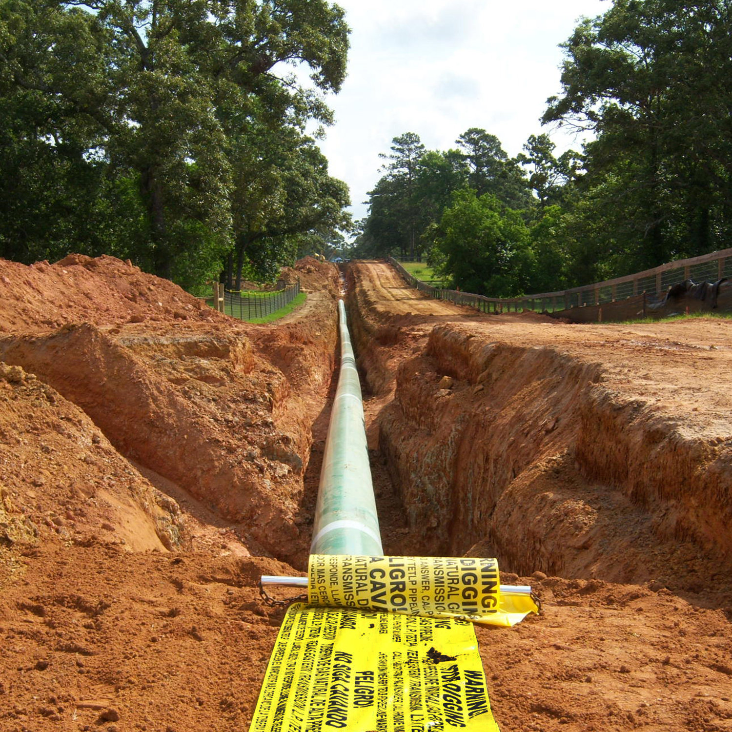 Recommended burial depth for subsurface detectable warning tapes 